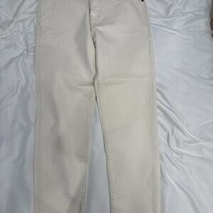 Madewell Cream relaxed tapered jeans. Size 32x32